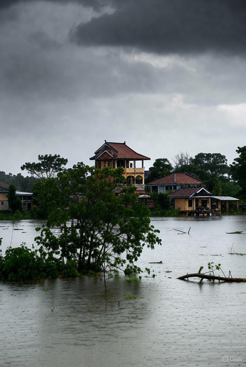 Inundații și alunecări de teren devastează Vietnamul central