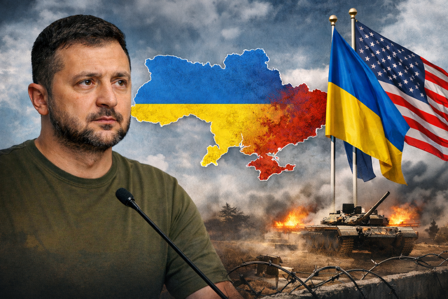 Zelenski dezvăluie un proiect de pace în 20 de puncte, susținut de Ucraina și Statele Unite