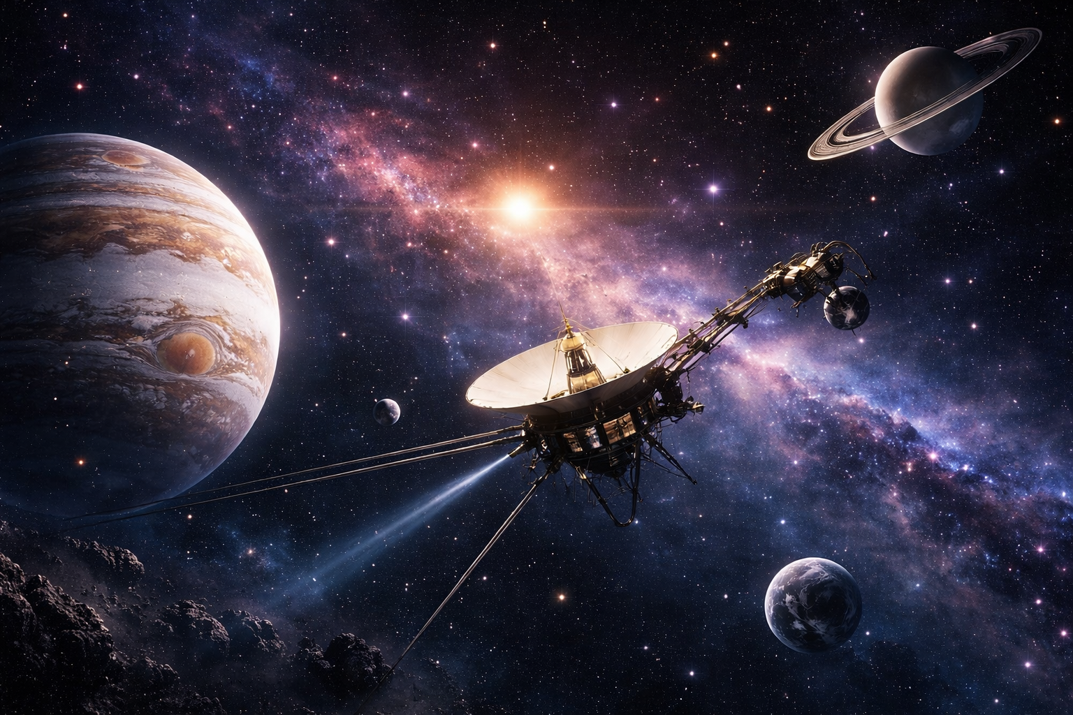 Sonda Voyager 1 va atinge o zi-lumină distanță de Pământ în noiembrie 2026