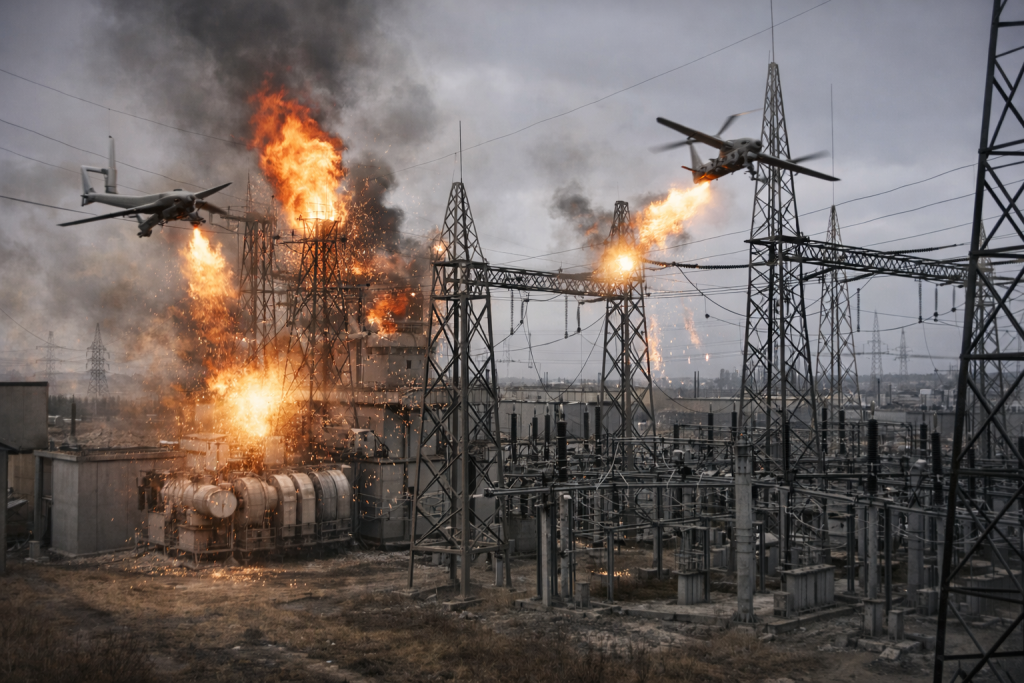 Ucraina: avertisment privind lovituri asupra substațiilor legate de nuclear și noul val de atacuri cu drone