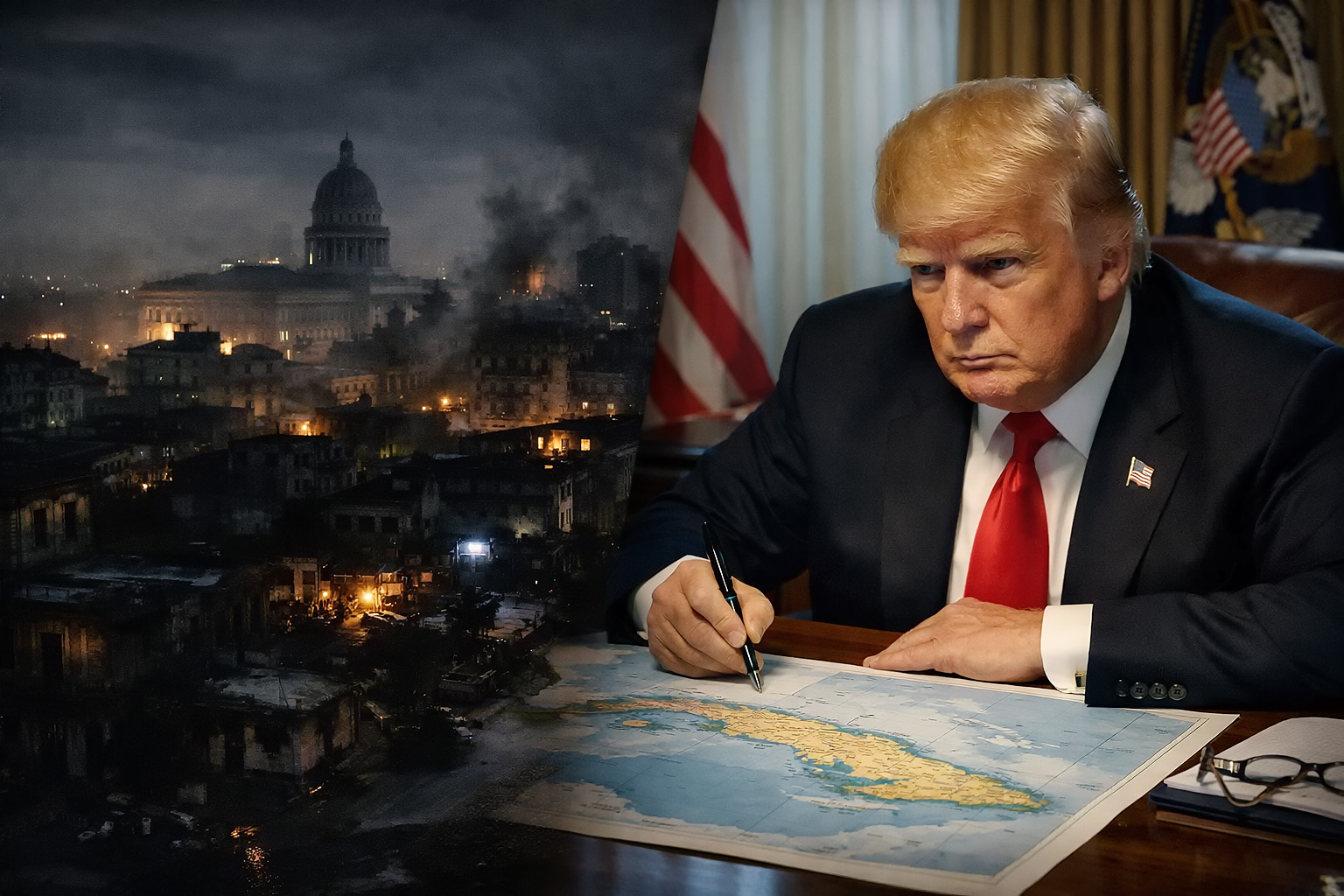 Cuba, „o națiune eșuată”, în întuneric total. Trump se pregătește de preluare