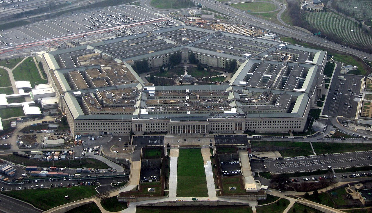 Pentagon building aerial view