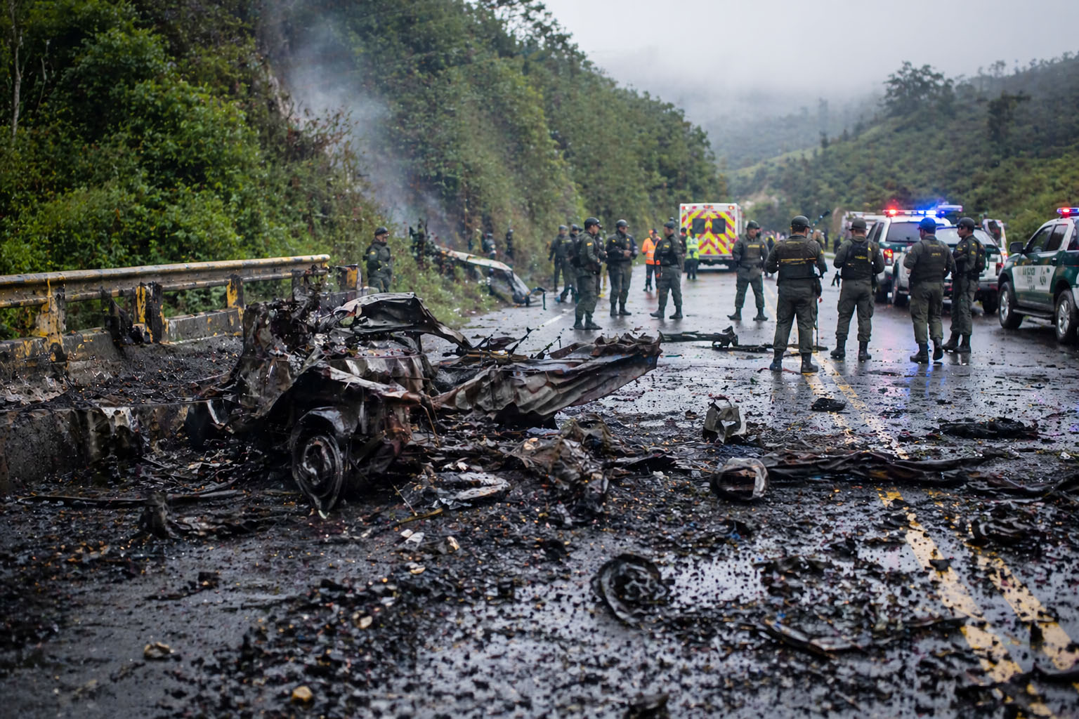 Cel puțin 13 morți într-un atac cu explozivi în vestul Columbiei