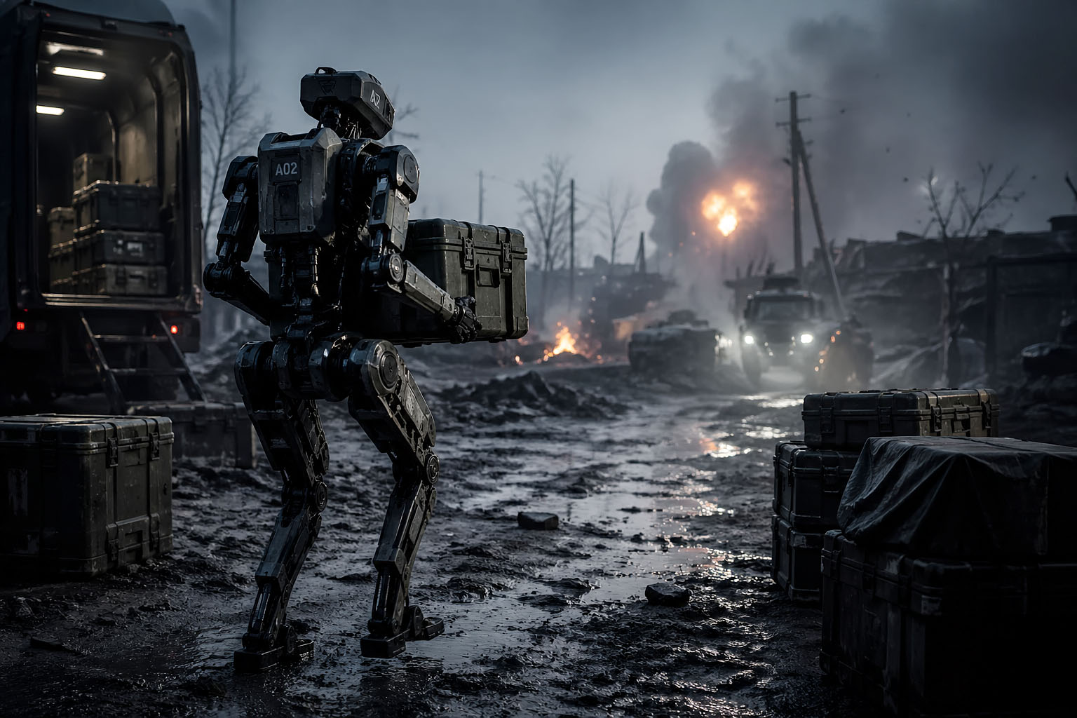 Foundation testează în Ucraina roboți umanoizi pentru misiuni de logistică militară