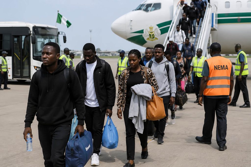 Primul grup de nigerieni s-a întors din Africa de Sud după proteste anti-imigrație