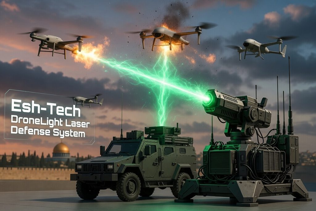Startupul israelian Esh-Tech va prezenta la Eurosatory un laser mobil anti-dronă