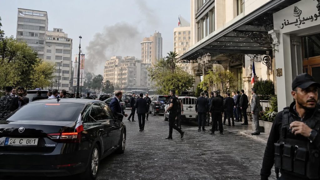 Explozii lângă hotelul din Damasc unde urma să fie cazat Macron