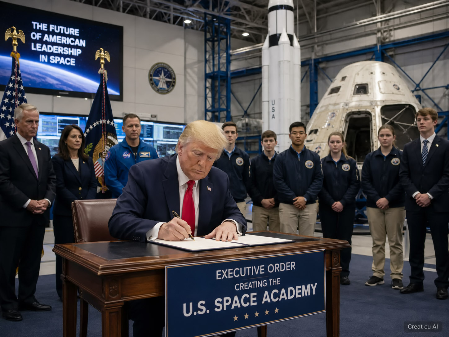 Trump a semnat ordinul pentru înființarea „U.S. Space Academy” la o ceremonie NASA