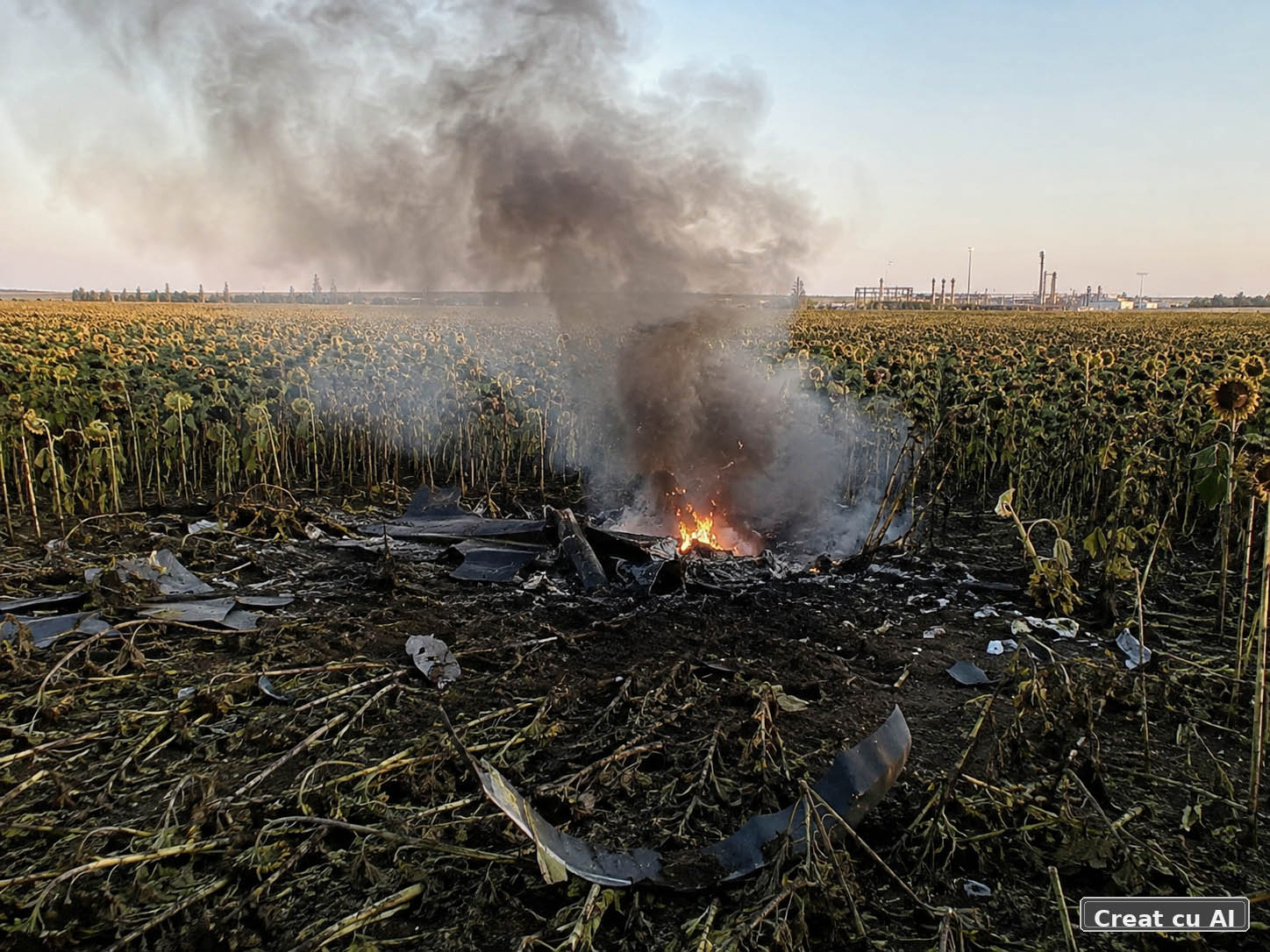 Dronă cu încărcătură explozivă a detonat lângă granița Bulgariei cu România