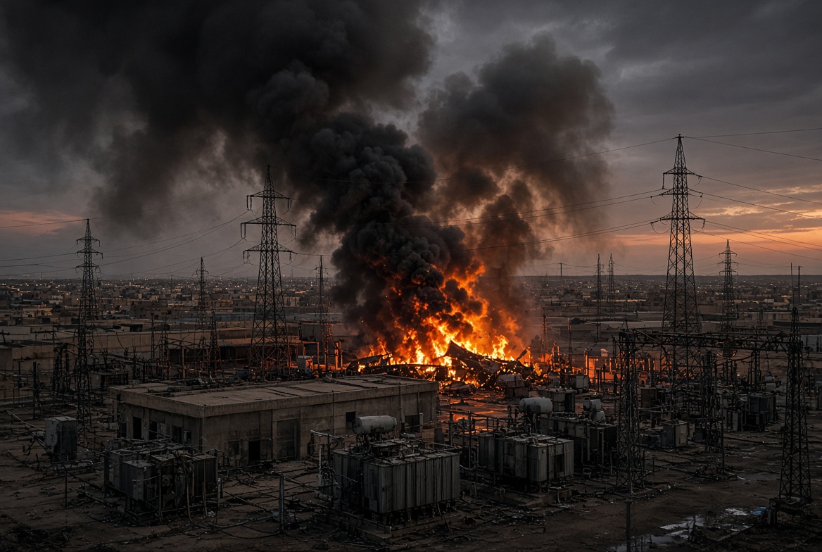 Atac cu dronă incendiază o substație electrică în Zawiya, vestul Libiei