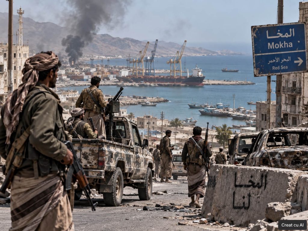 Houthis preiau portul Mokha și se apropie de strâmtoarea Bab el-Mandeb
