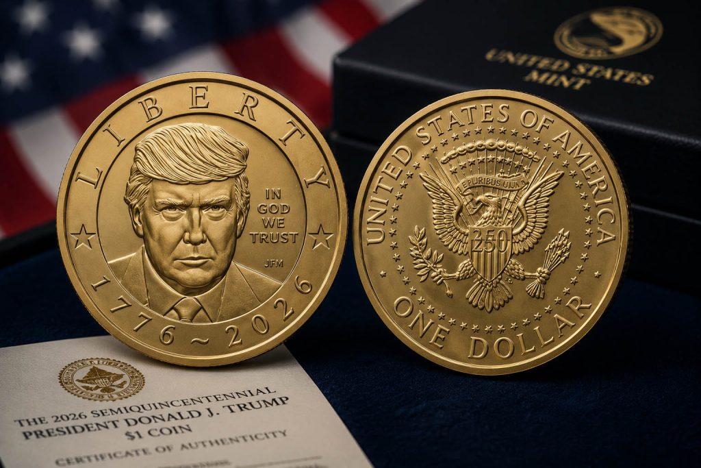 Trump intră în buzunarele americanilor. Nouă monedă de un dolar cu chipul președintelui în funcție