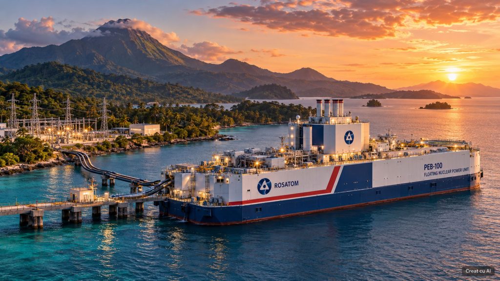 Centralele nucleare plutitoare: Rusia pregătește exportul către Indonezia a unei tehnologii testate în Arctica