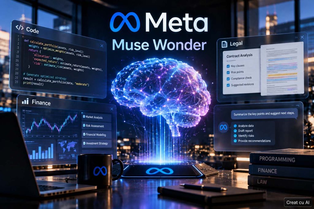 Meta lansează Muse Wonder și susține că rivalizează ChatGPT și Claude la programare